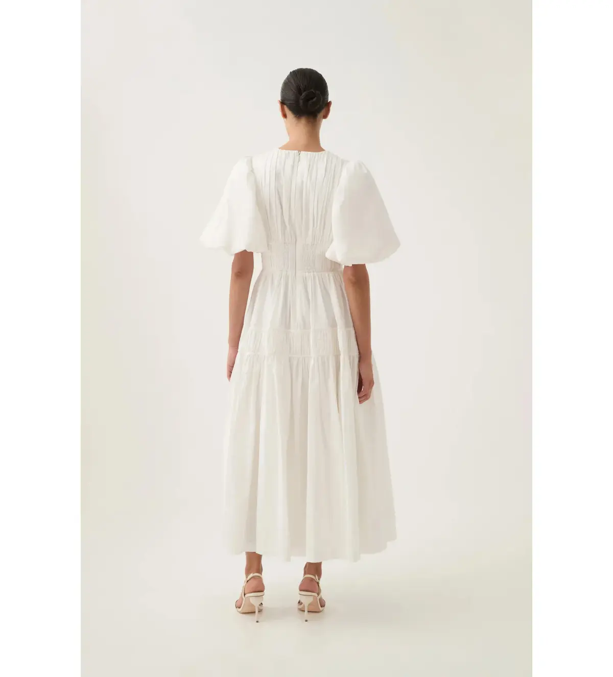 Aje Fallingwater Midi Dress in Ivory Size L / AU 12 - Image 3
