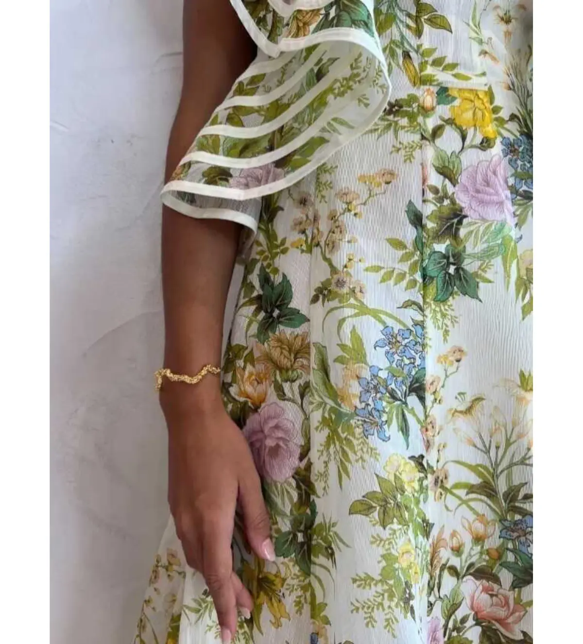 Alemais Eden Flounce Midi Dress Floral Size AU 6 - Image 6