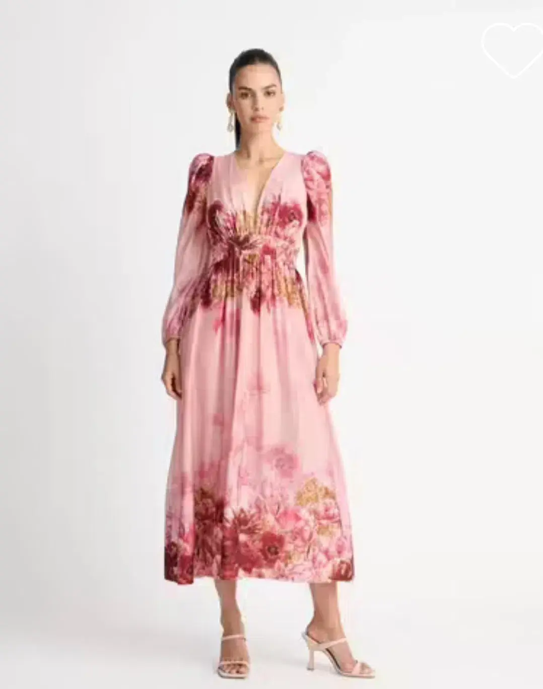 Sheike Swan Lake Midi Dress in Pink Size 14 - Image 4