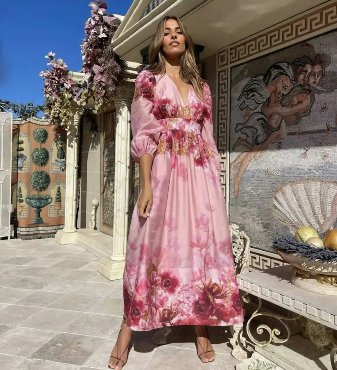 Sheike Swan Lake Midi Dress in Pink Size 14 for rent on The Volte - main image