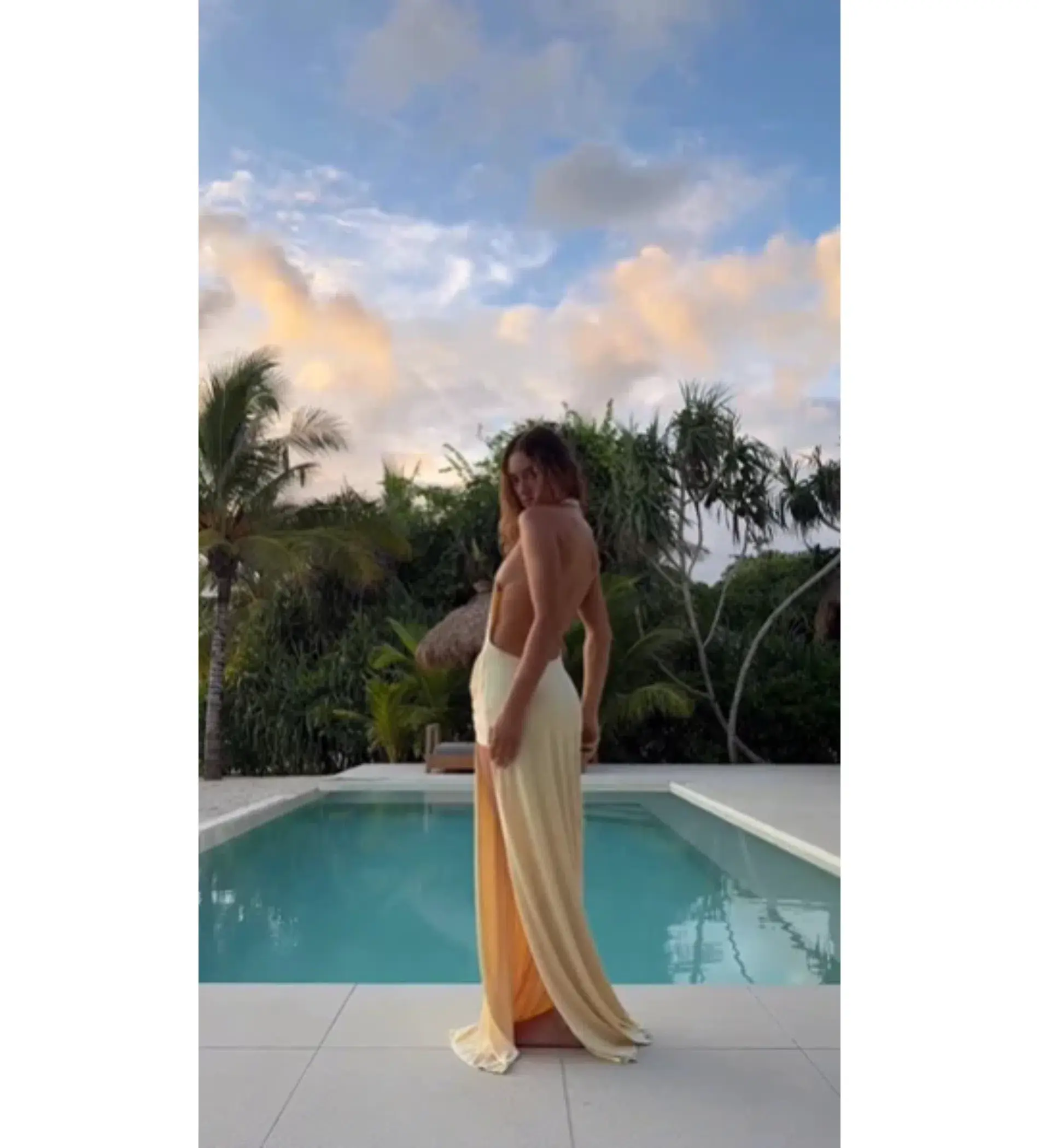 Natalie Rolt Winona Goen Maxi Dress in Lemon Size 1 /AU 8 - Image 3