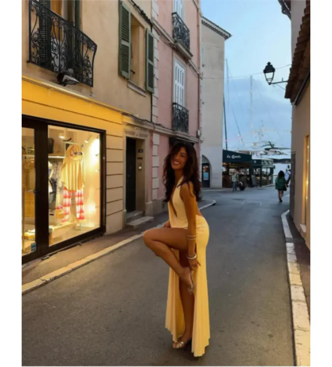 Natalie Rolt Winona Goen Maxi Dress in Lemon Size 1 /AU 8 for rent on The Volte - main image