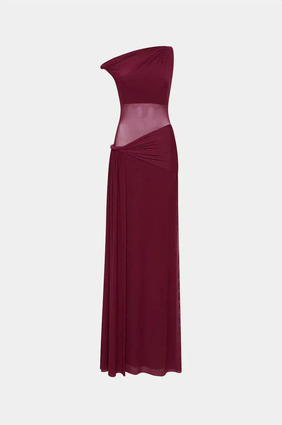 Misha The Sisal Mesh Maxi Dress in Port Size S/AU8 - Image 4