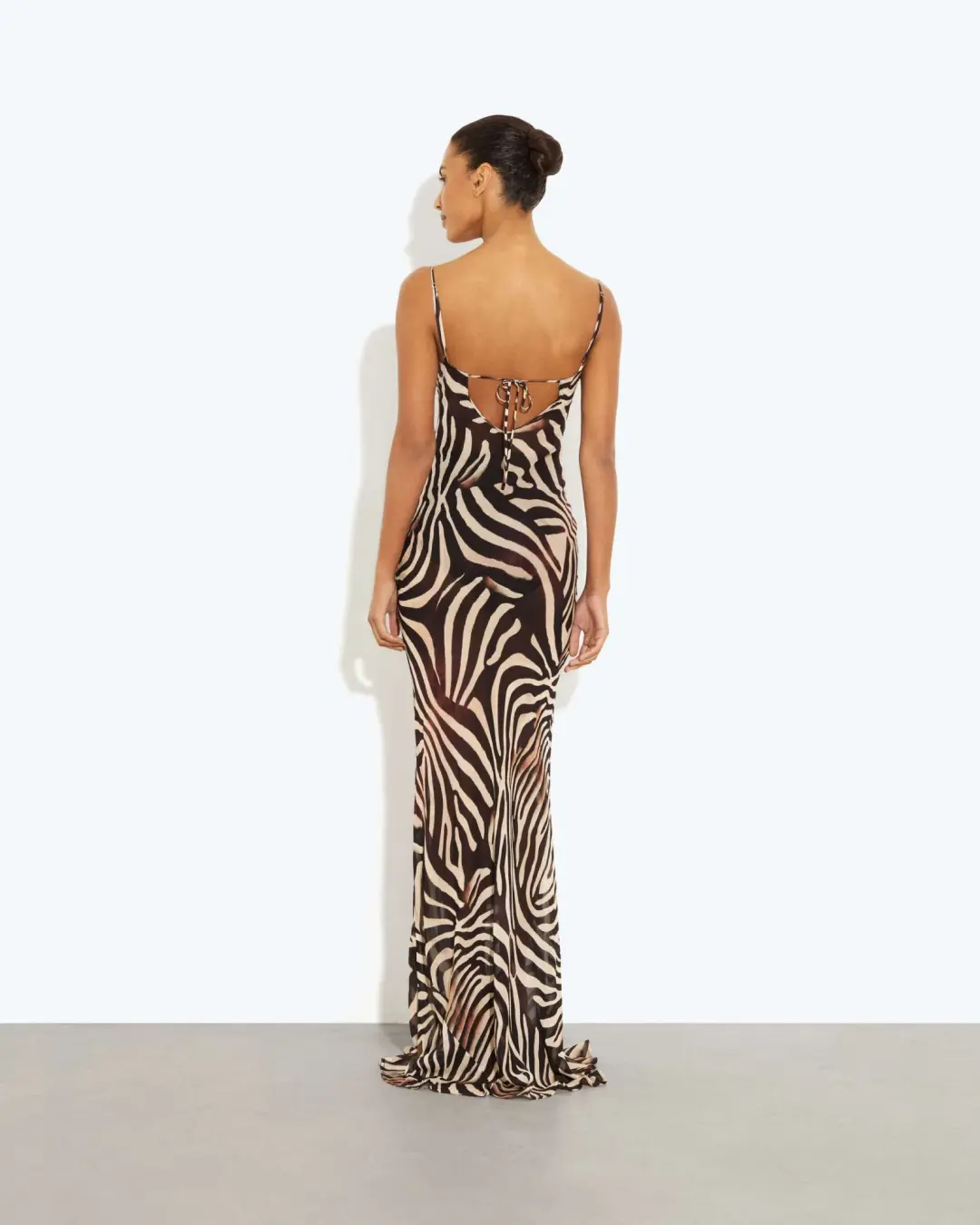 Rat & Boa Majel Dress Zebra Print Size S/Au 8  for rent on The Volte - main image