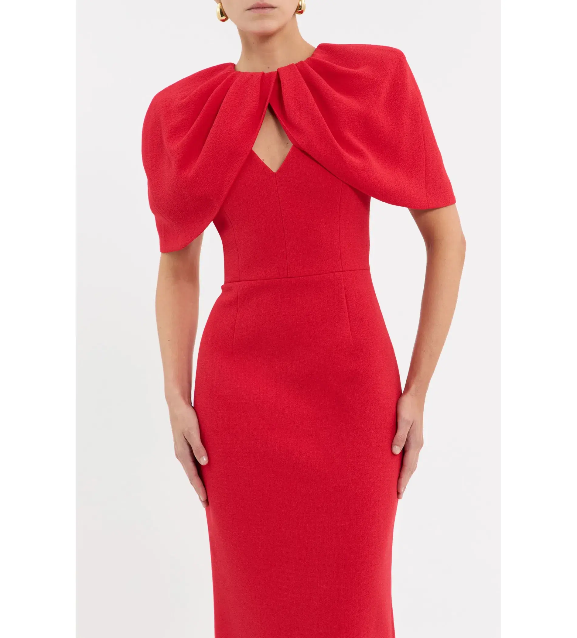 Rebecca Vallance Cameron Gown Red Size AU 10 - Image 4