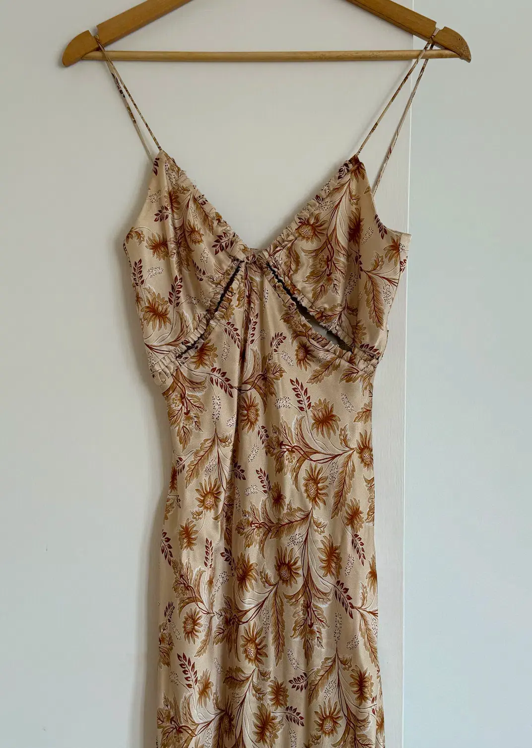 Bec & Bridge Fleetwood Midi Dress Cream Floral Size 8 - Image 4