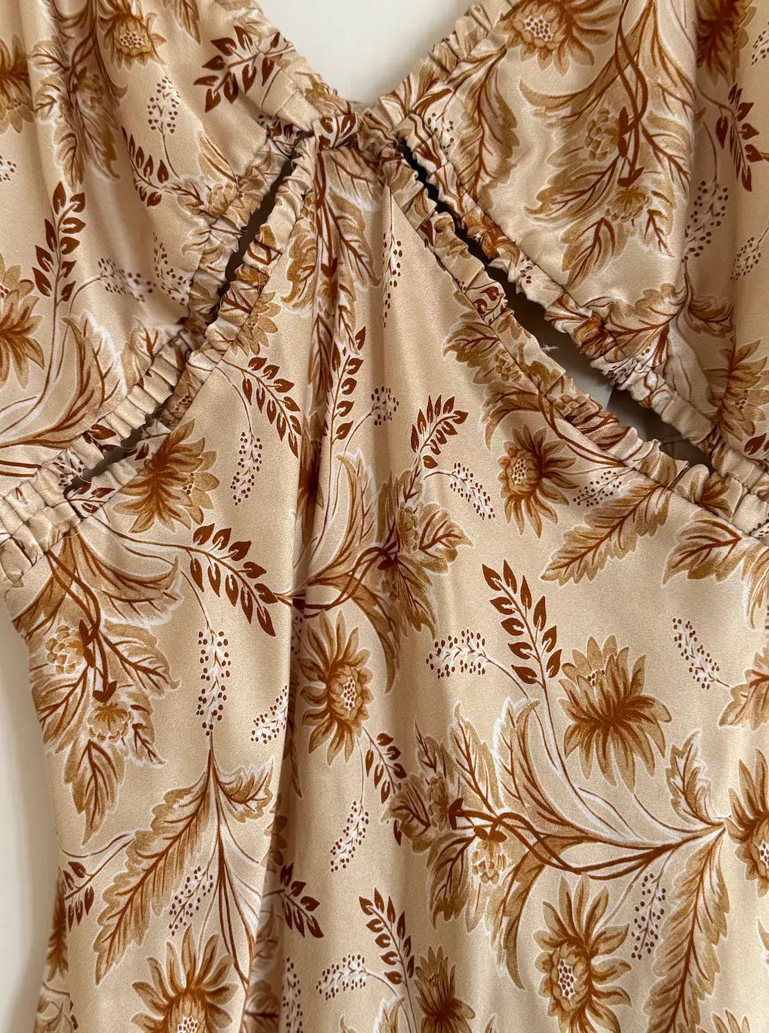 Bec & Bridge Fleetwood Midi Dress Cream Floral Size 8 - Image 5