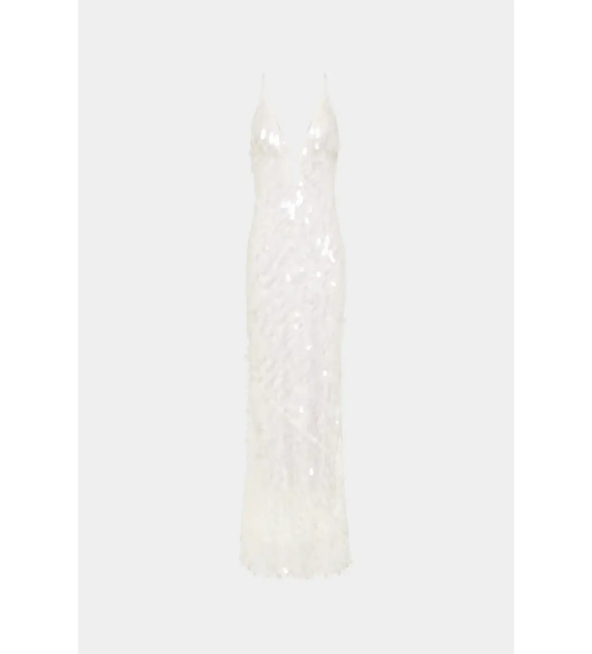 Misha Sapphire Sequin Maxi Dress in Ivory Size 8/S - Image 4
