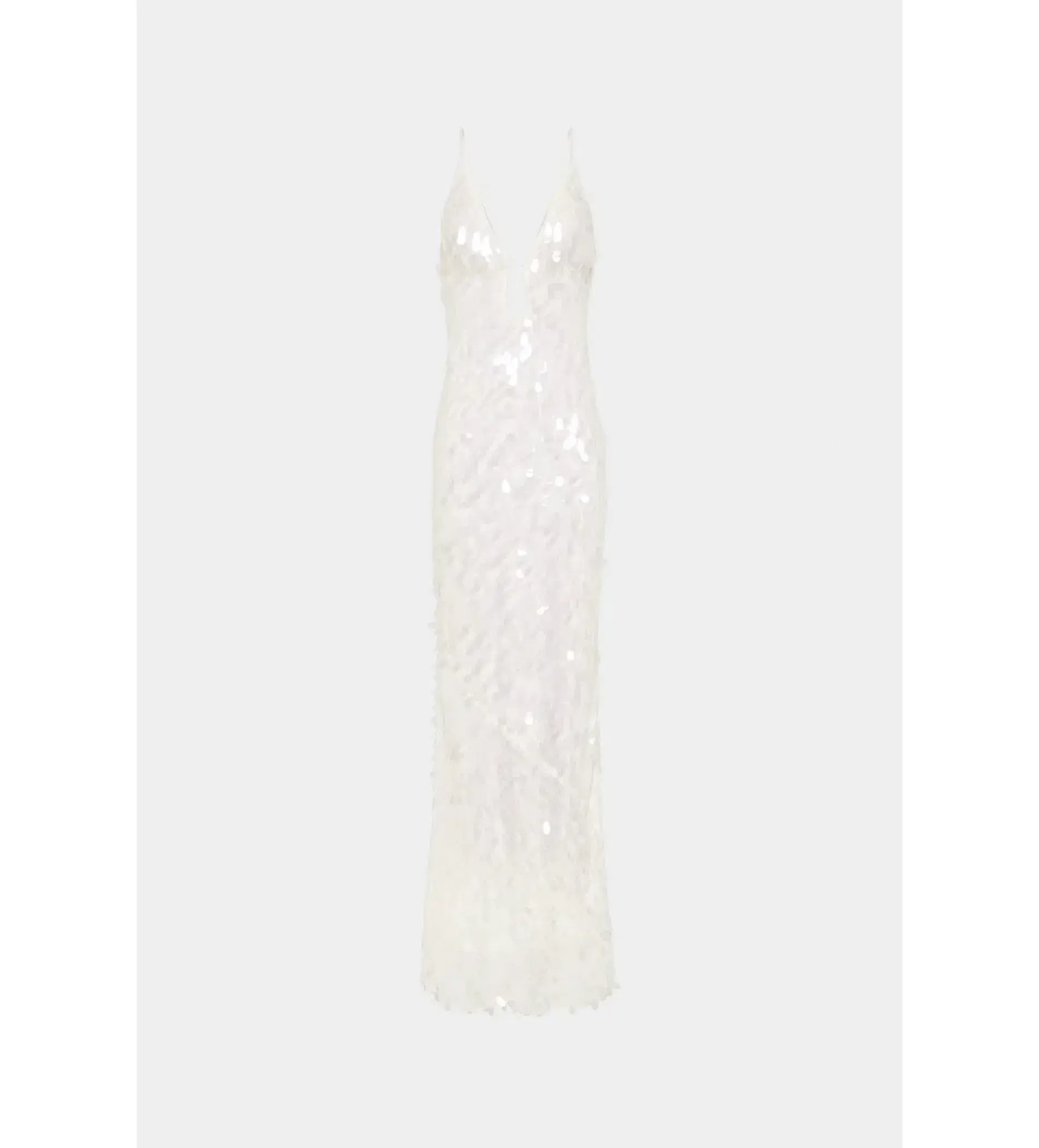 Misha Sapphire Sequin Maxi Dress in Ivory Size 8/S - Image 4
