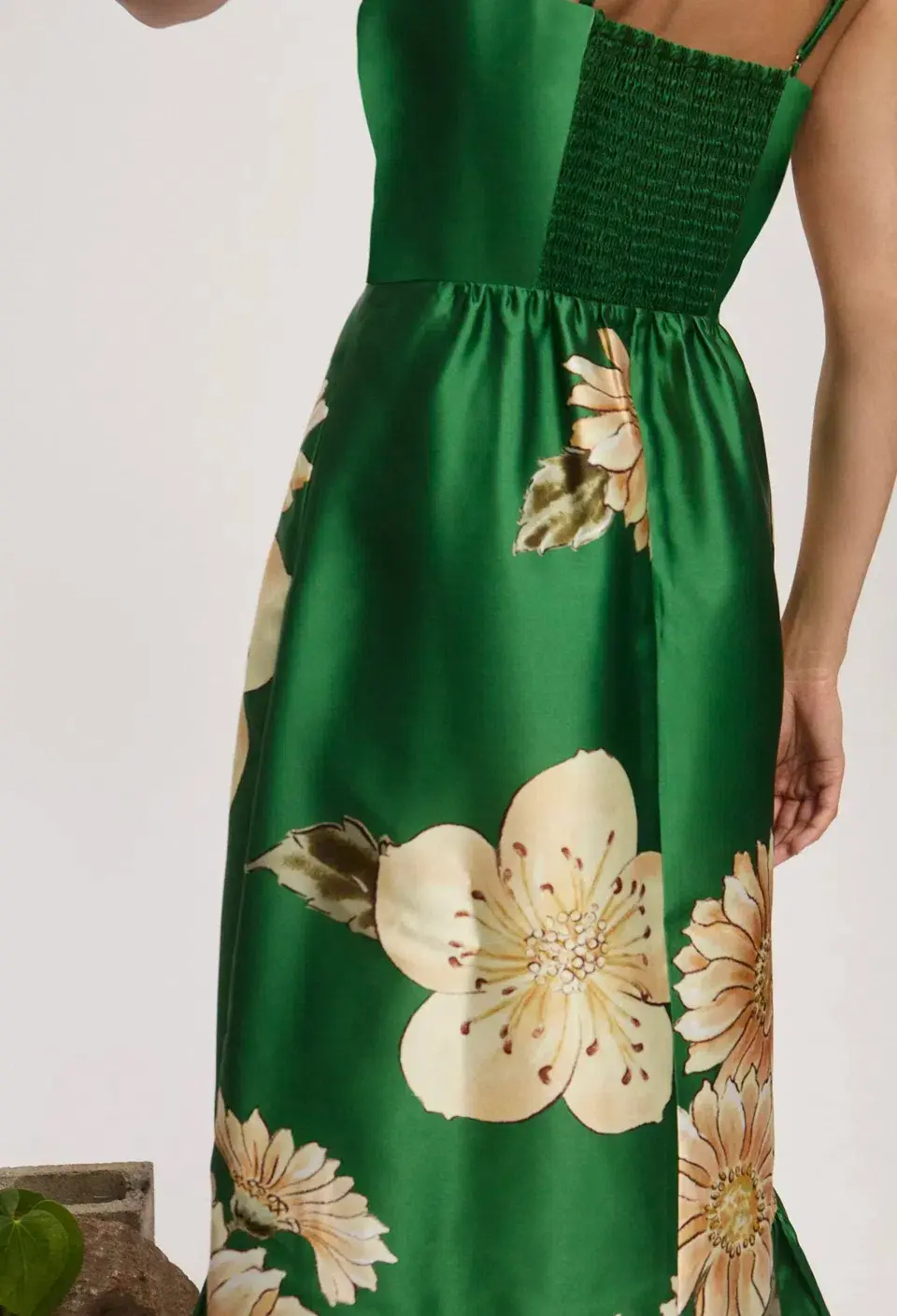 ALEMAIS Sage Midi Dress Green size 10 for rent on The Volte - main image