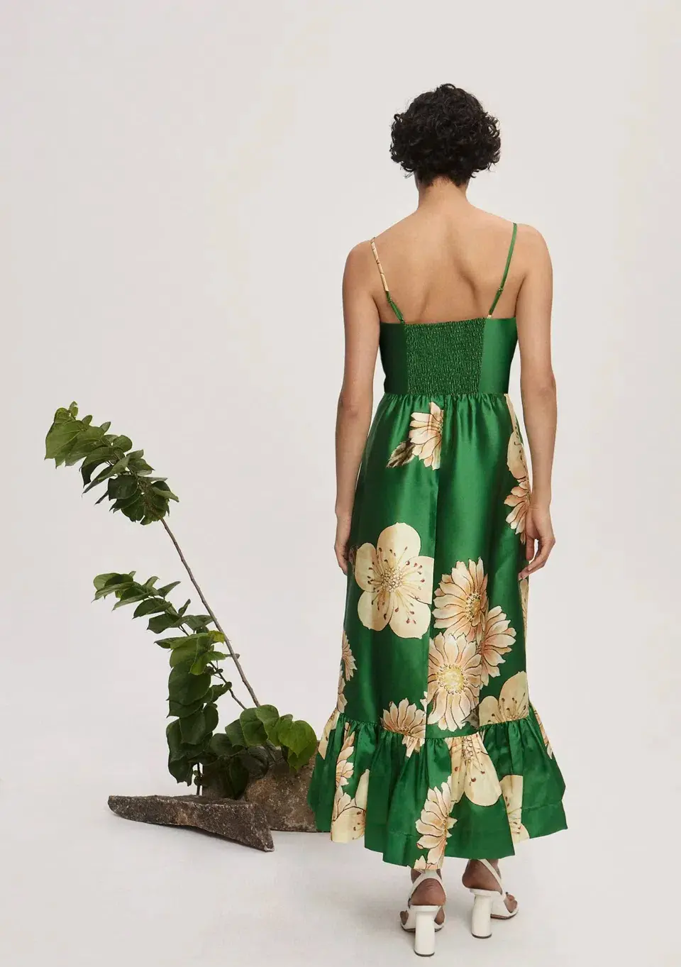 ALEMAIS Sage Midi Dress Green size 10 - Image 2