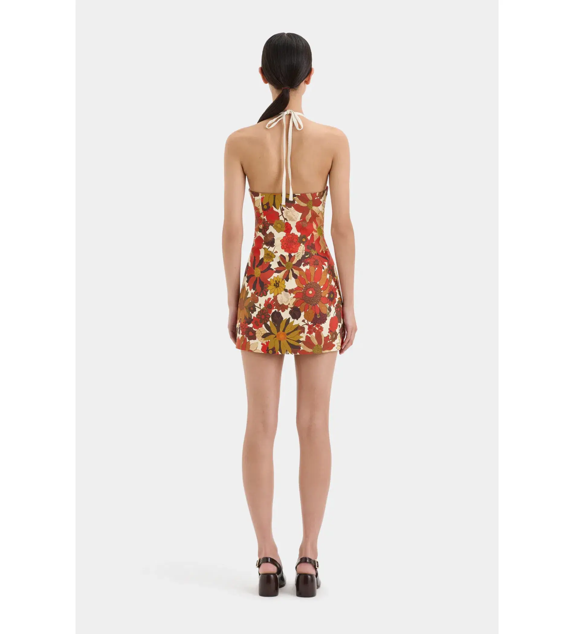 Sir The Label Castella Mini Dress Red Floral Rosso Size 1/AU 8 - Image 4