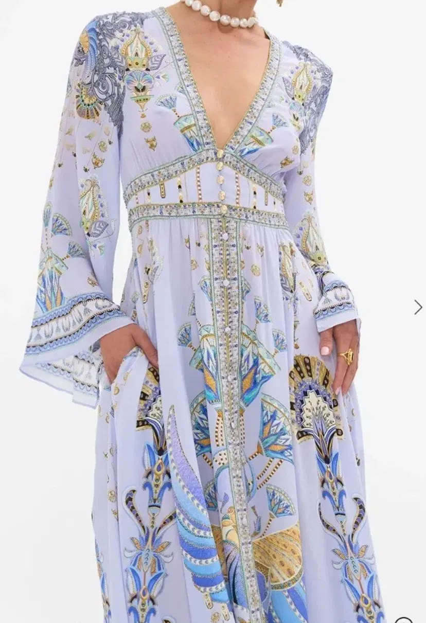 Camilla Under Scarab Skies Kimono Sleeve Maxi Dress Size 12/M - Image 2