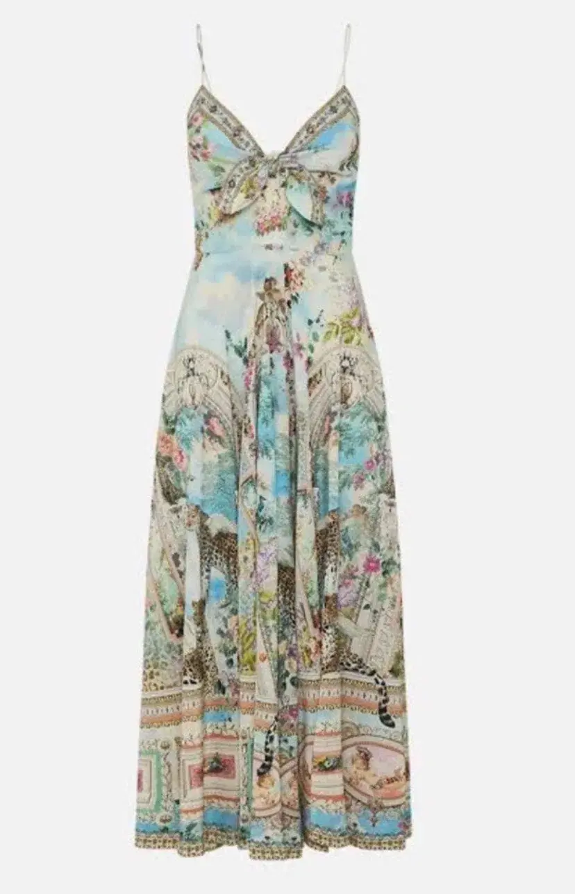 Camilla Long Dress Tie Front We Always Have Alexandria Size M/ AU 12 - Image 3