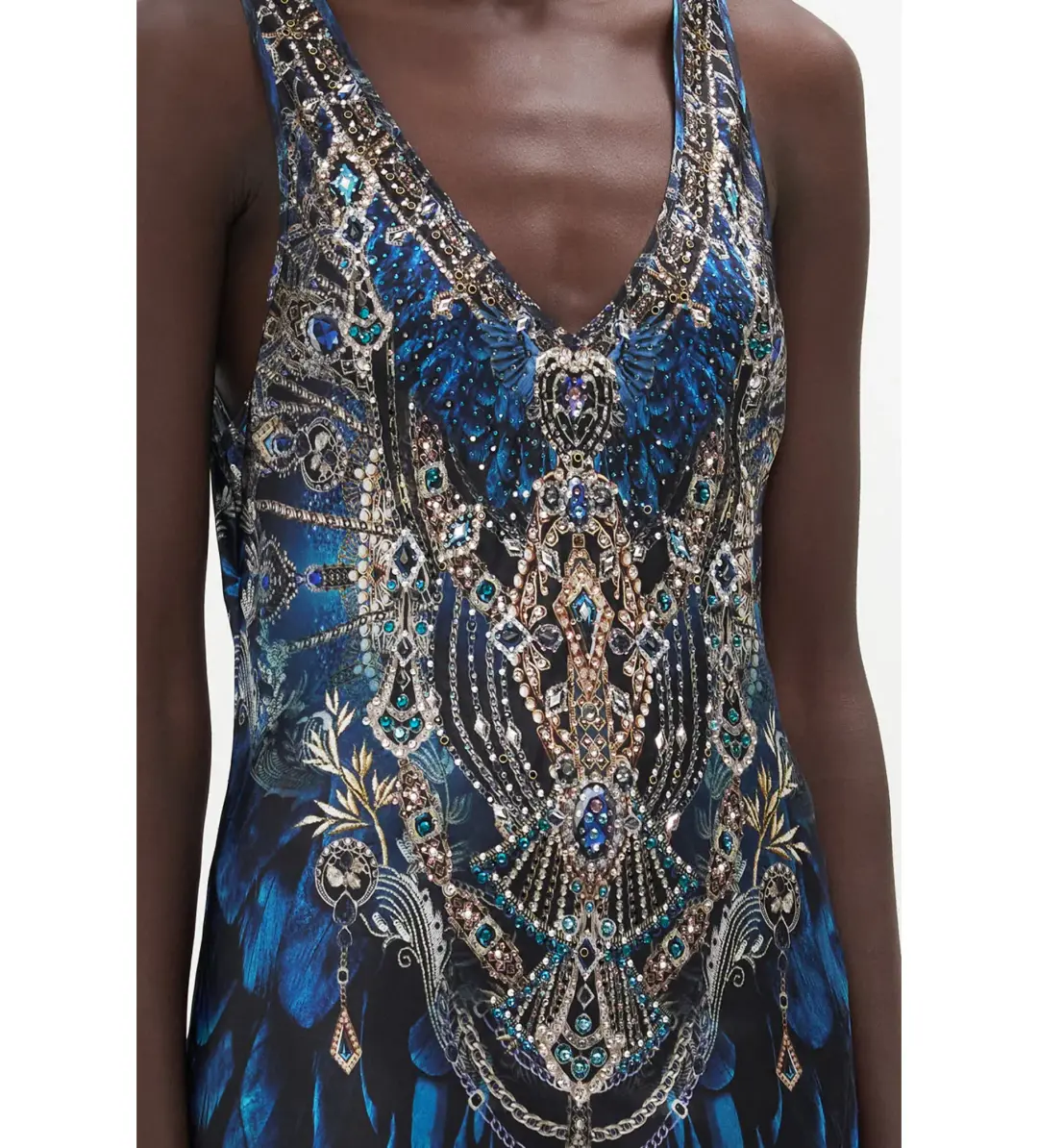 Camilla Bias Cut Tank Dress in Ground Control Size S / AU 10 for rent on The Volte - main image