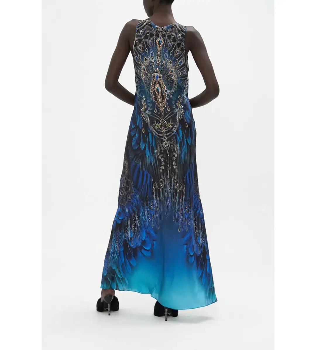 Camilla Bias Cut Tank Dress in Ground Control Size S / AU 10 for rent on The Volte - main image