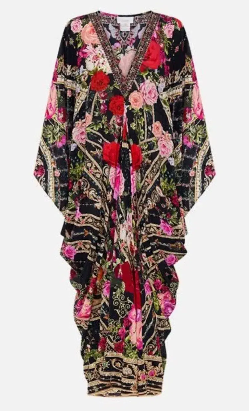 Camilla Reservation For Love T Shape Long Kaftan One Size for rent on The Volte - main image