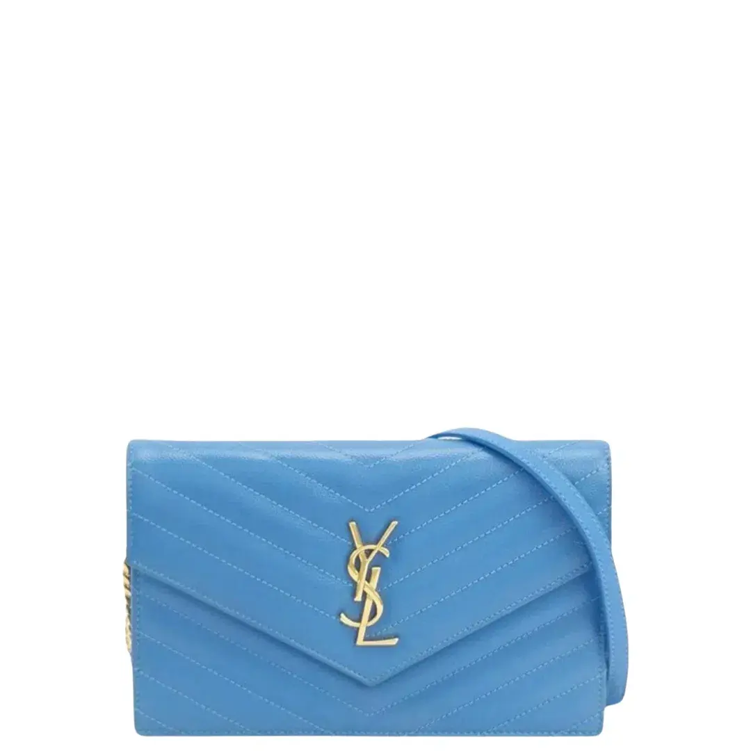 YSL Flap Pouch Baby Blue - Image 1