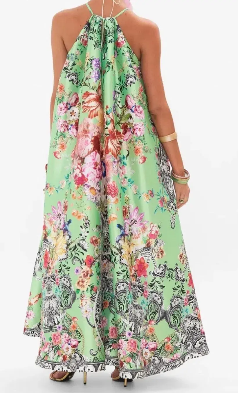 Camilla Trapeze Maxi Dress Porcelain Dream Size M/ AU 12 - Image 3