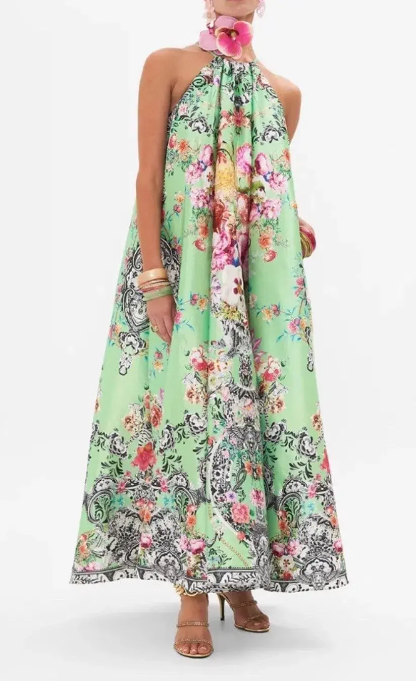 Camilla Trapeze Maxi Dress Porcelain Dream Size M/ AU 12 - Image 1