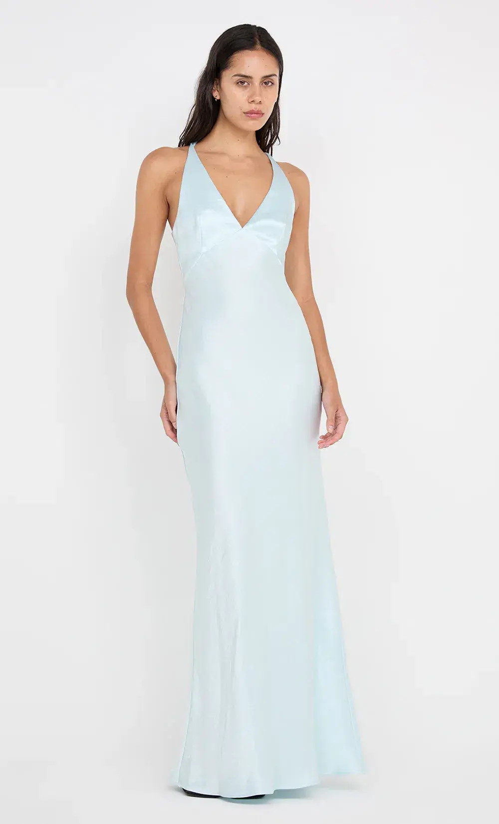 Bec & Bridge The Dreamer V Neck Dress Arctic Blue Size 6 for rent on The Volte - main image