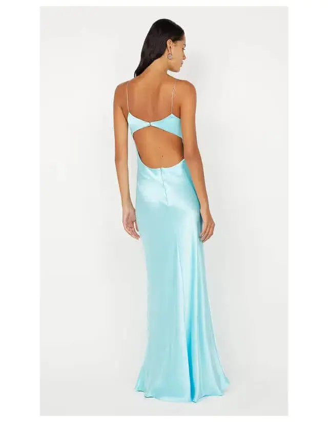 Bec and Bridge Cinder Twist Maxi Dress in Blue Size 8 - Image 2