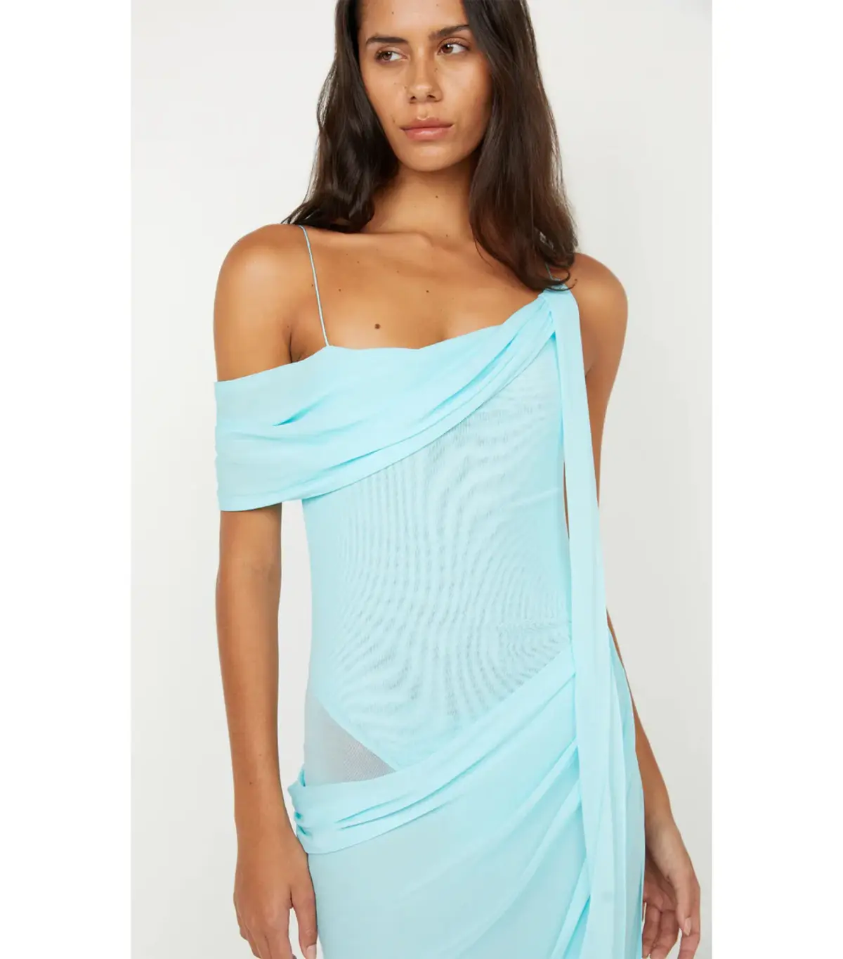 Bec & Bridge Danka Asym Maxi Dress in Turquoise Size AU 6 - Image 2