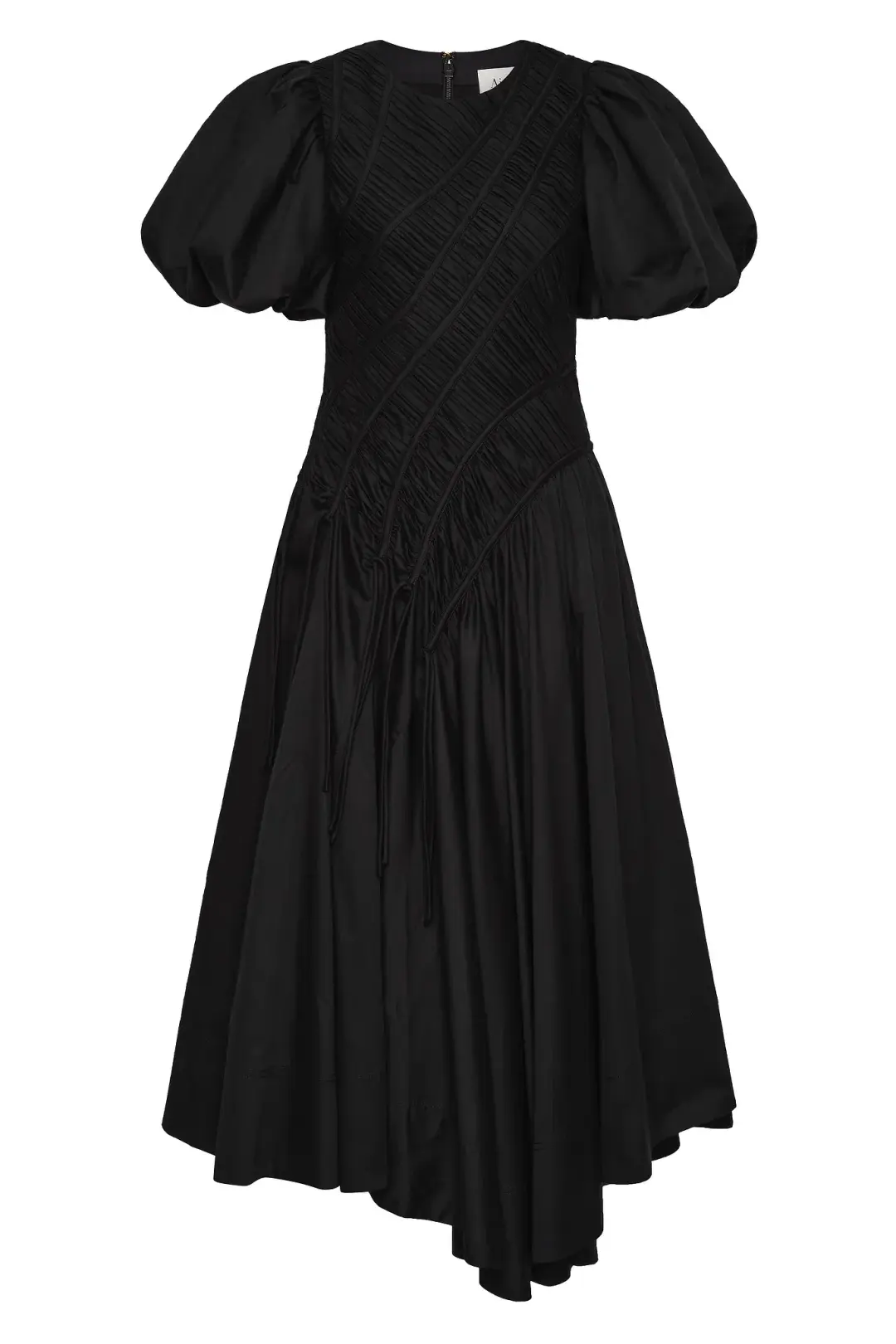 Aje Wisteria Midi Dress Black Size 12 for rent on The Volte - main image