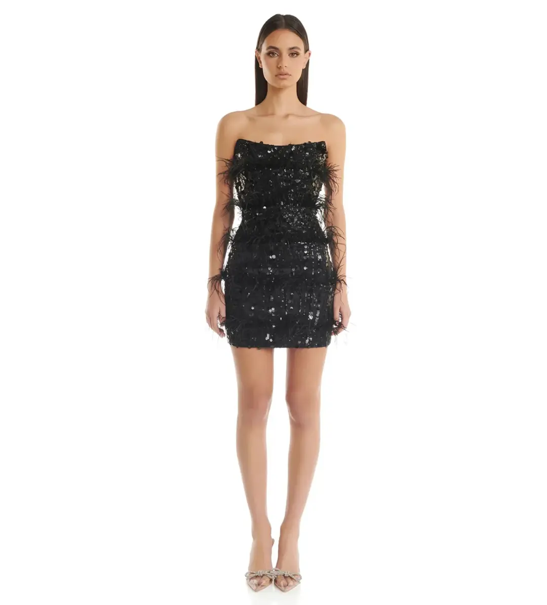 Eliya The Label Tiffany Mini Dress in  Black Size XXL / AU 16 for rent on The Volte - main image