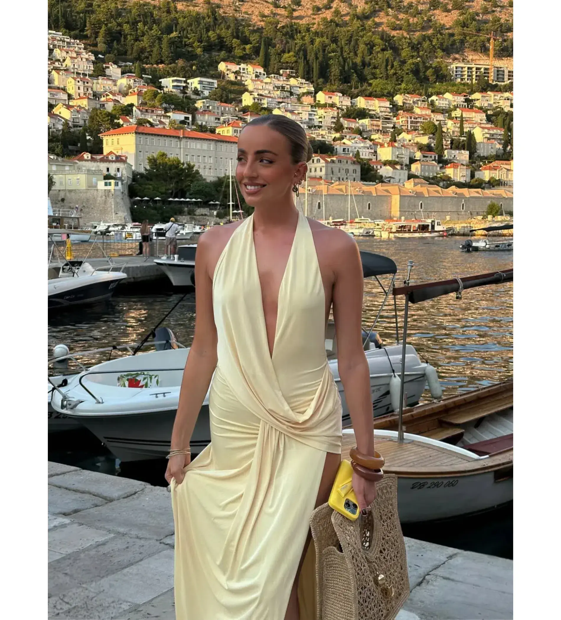 Natalie Rolt Winona Gown Lemon Size 0/AU 6 - Image 3