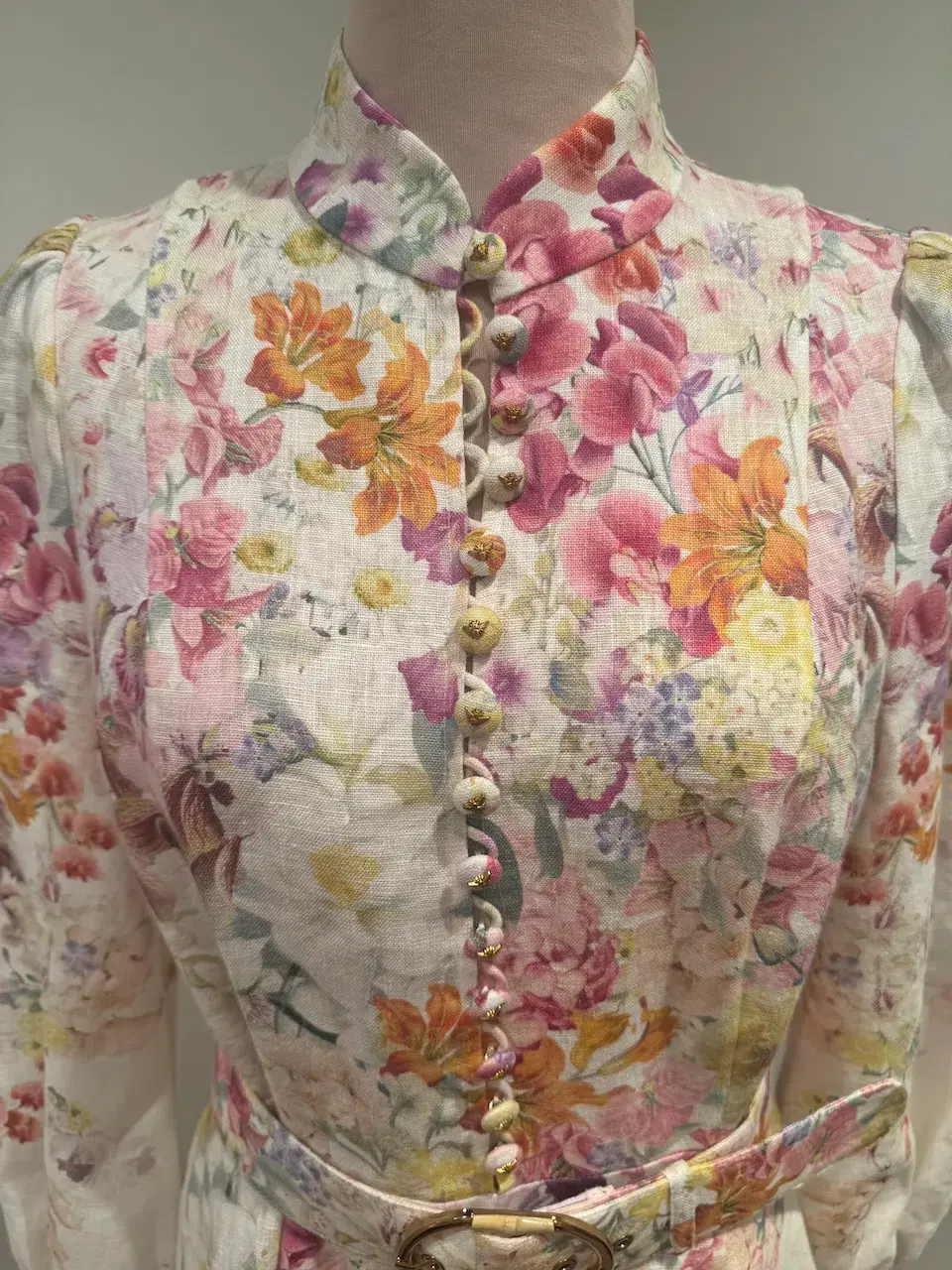 Zimmermann Natura Buttoned Mini Dress - Image 4
