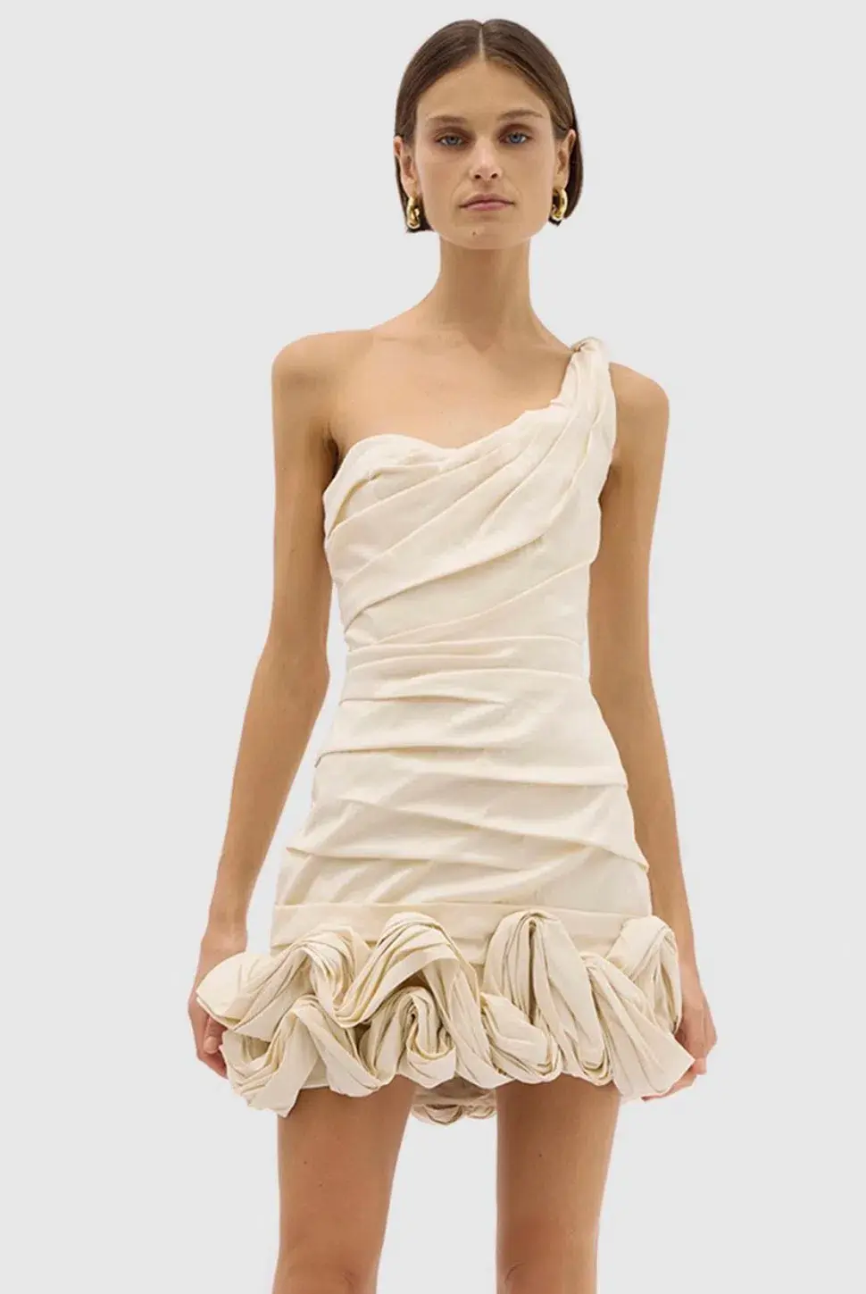 Rachel Gilbert Ochre Mini Dress Cream Size 2 / AU 10 - Image 2