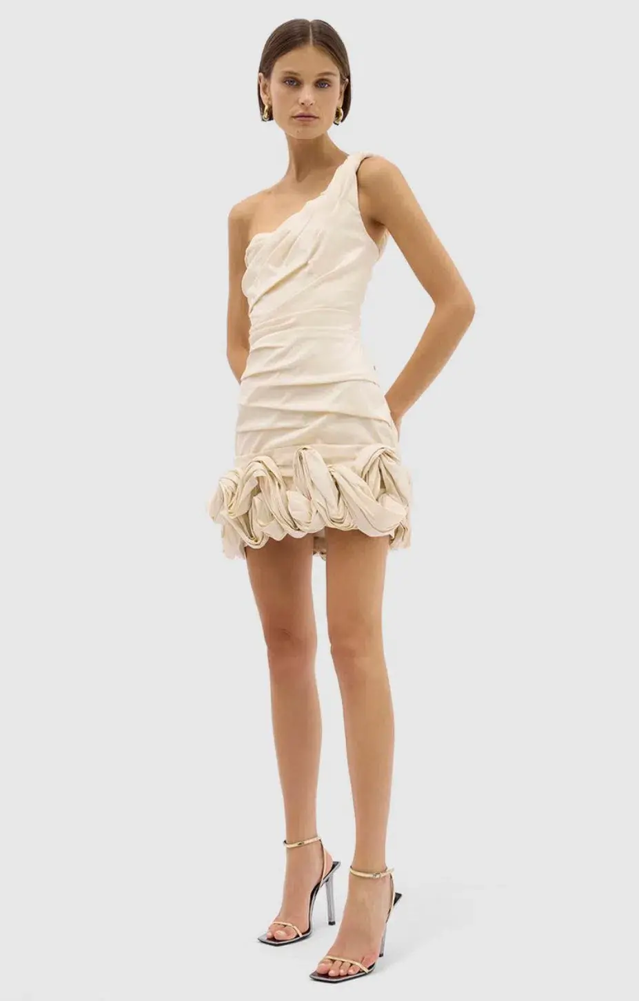Rachel Gilbert Ochre Mini Dress Cream Size 2 / AU 10 - Image 1
