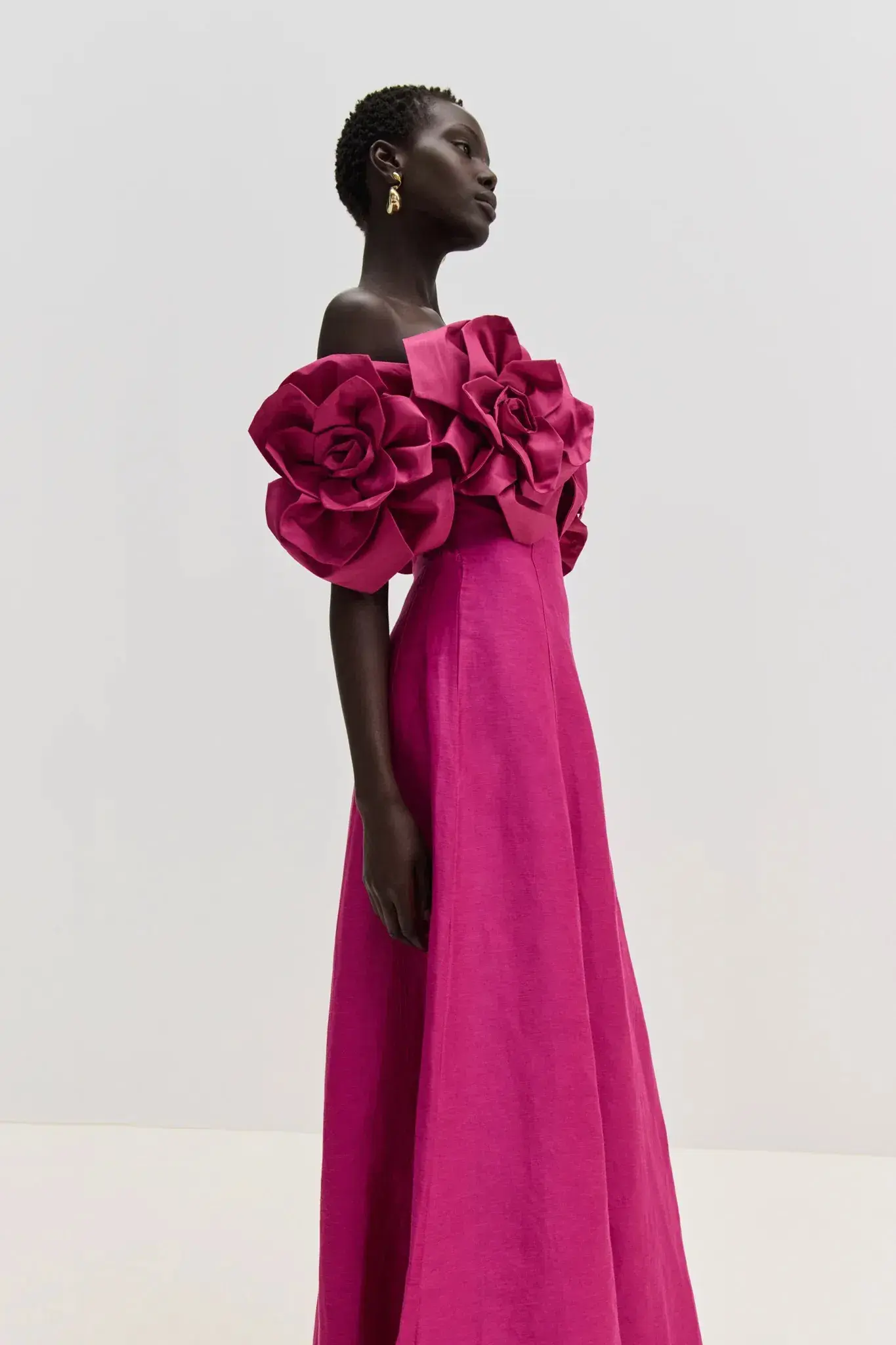 Aje Etta Gown Dress Pink Size 8 - Image 6