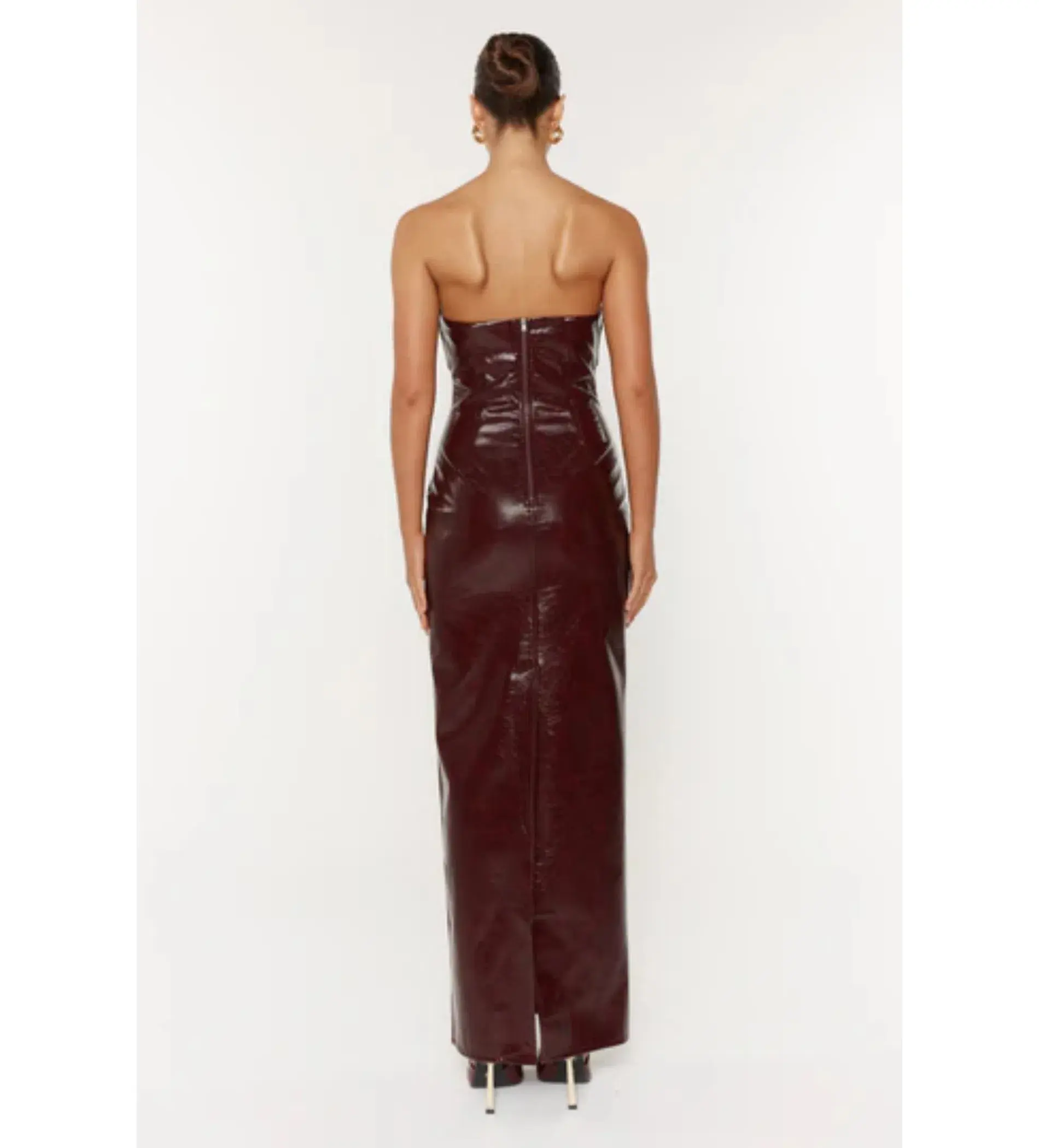 She is Olla Sole Midi Dress in Brown Size XS/ AU 6 - Image 3