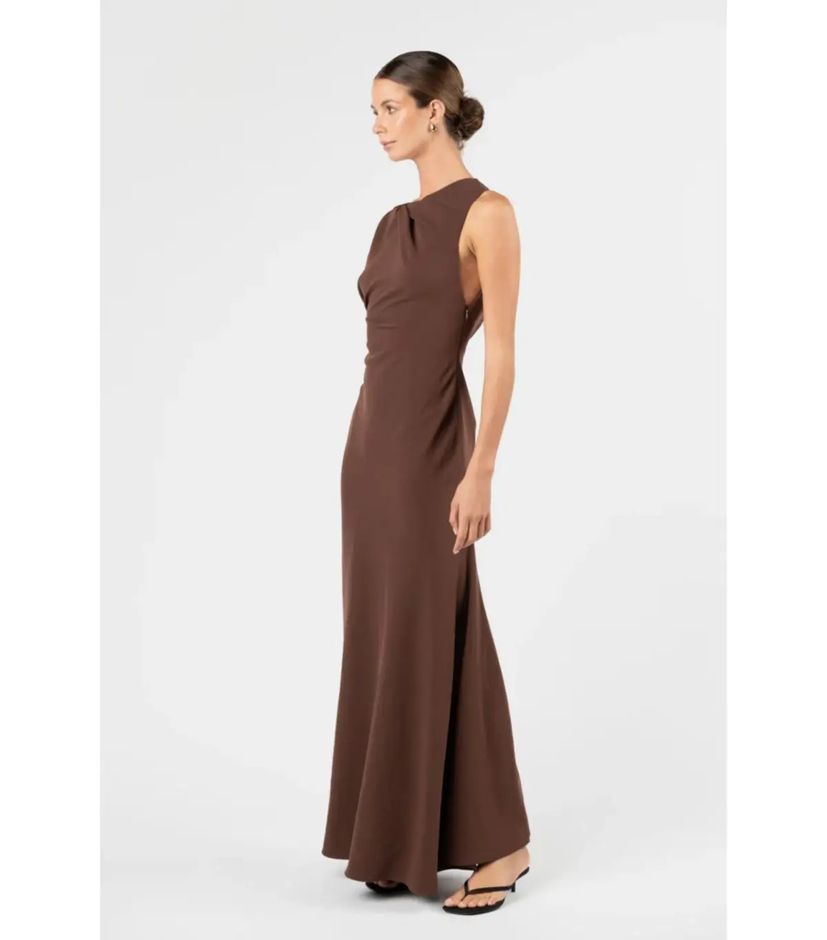 One Fell Swoop Kota Maxi Dress Moccona Size AU 8 - Image 4