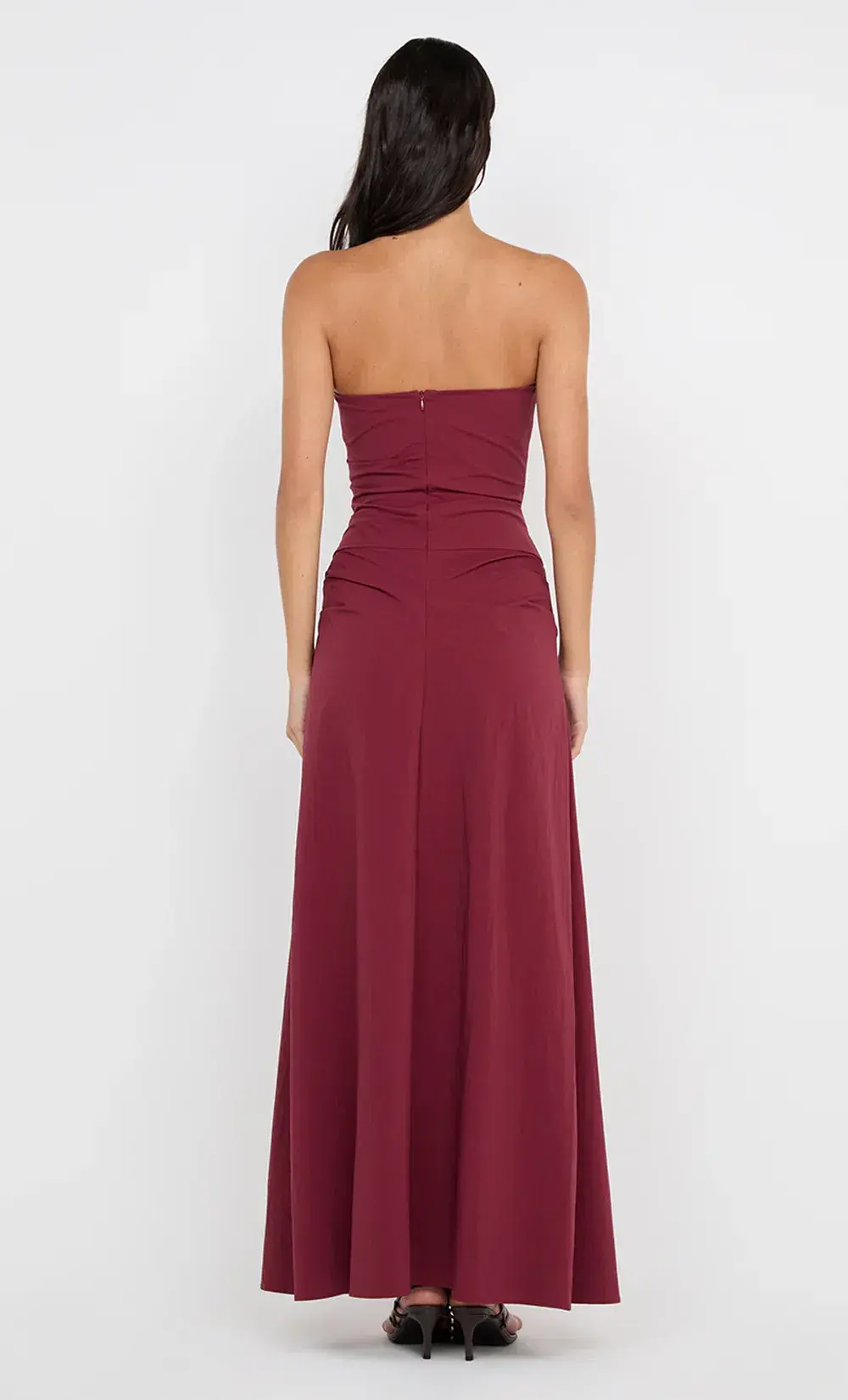 Bec & Bridge ANGELINA STRAPLESS MAXI DRESS Plum Size 6 - Image 2