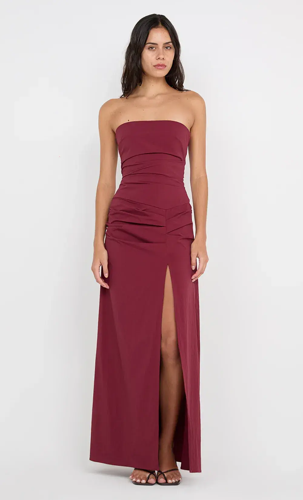 Bec & Bridge ANGELINA STRAPLESS MAXI DRESS Plum Size 6 - Image 1
