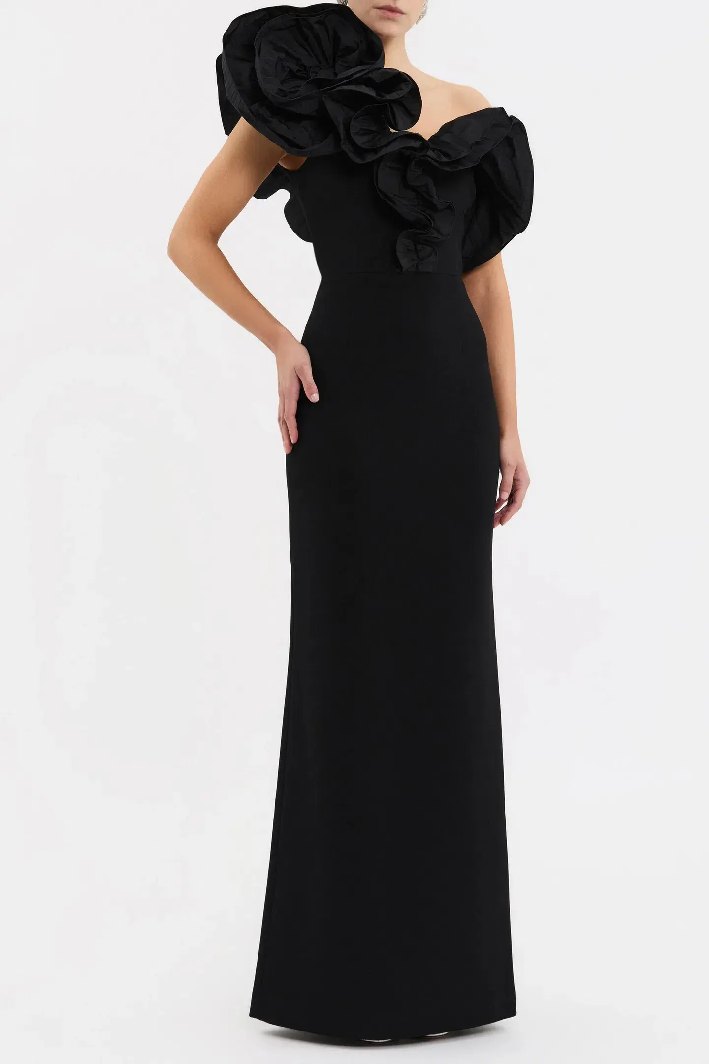 Rebecca Vallance Ella Gown Black Size 8 - Image 1