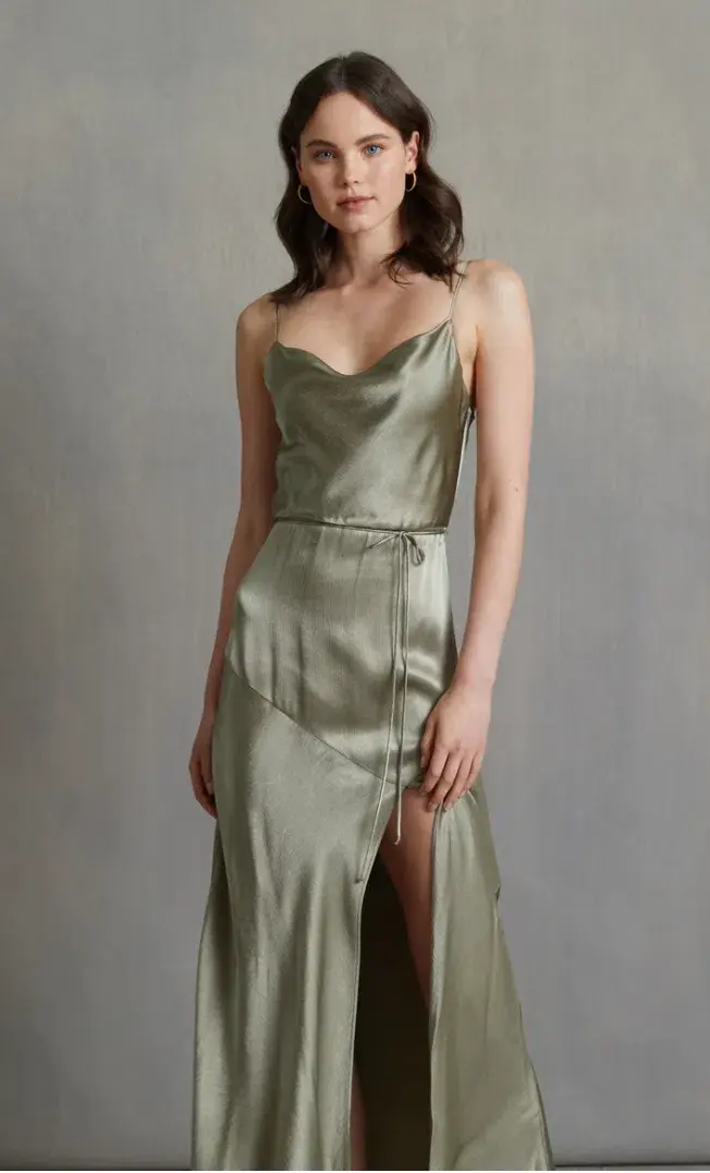 Bec + Bridge Dress Moon Dance Midi Sage Size 10  - Image 2