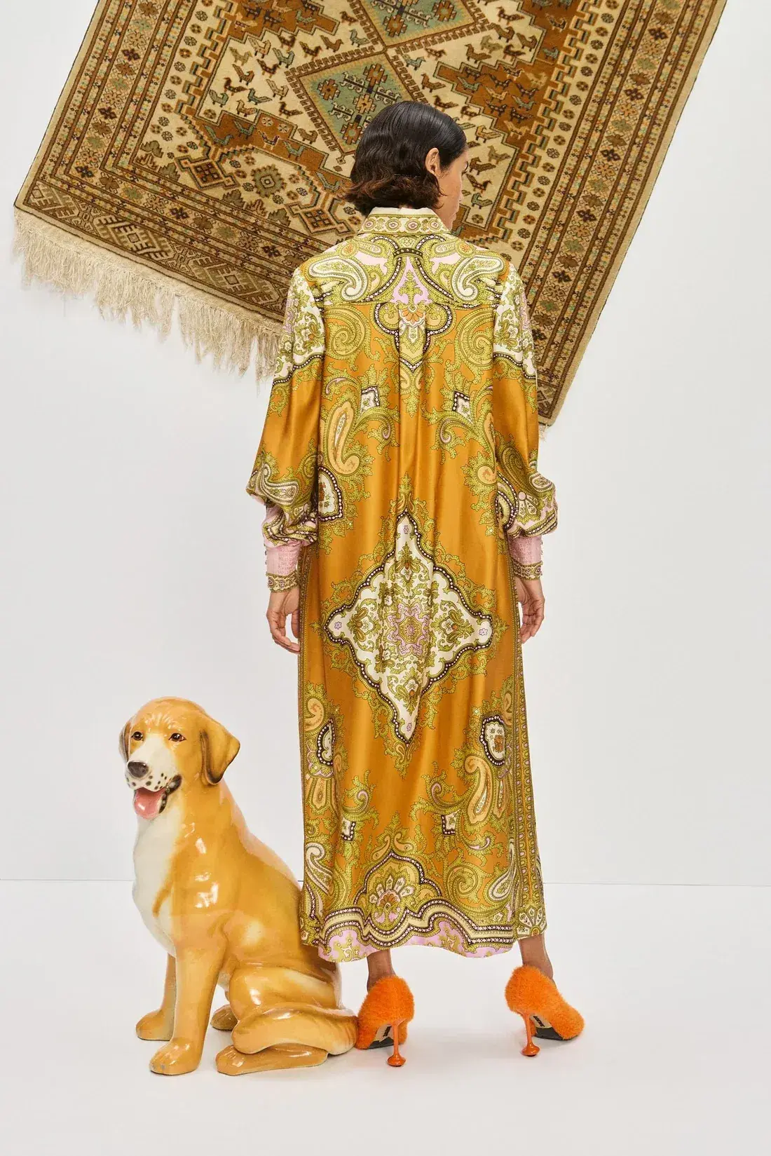 Alemais Clemenza Shirtdress Multi Print Size 16 - Image 2