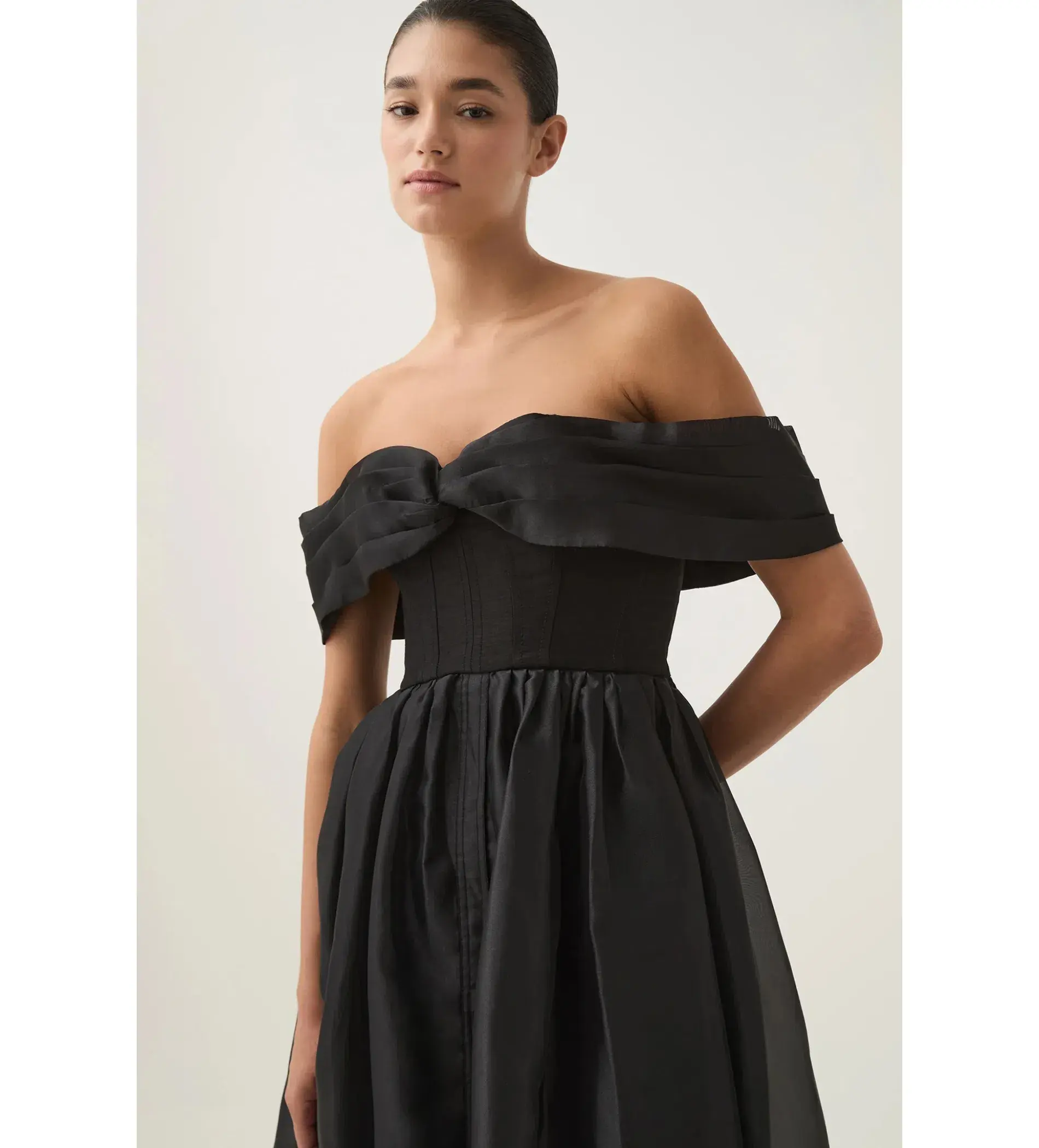 Aje Cordelia Corseted Maxi Dress Black Size 6 - Image 3
