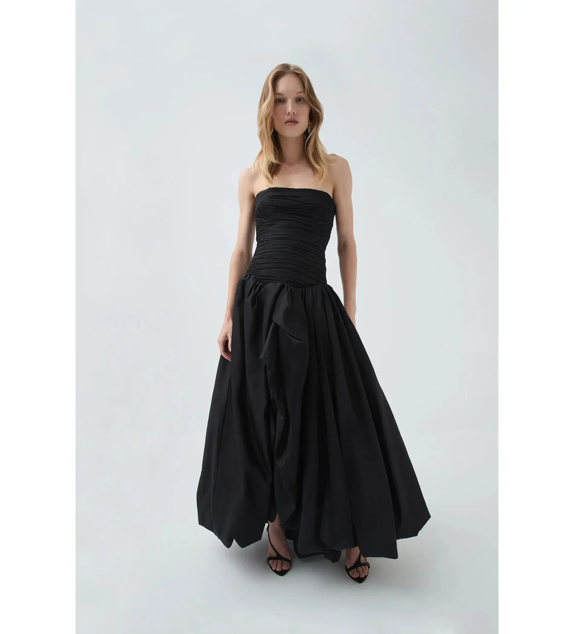 Aje Violette Bubble Hem Maxi Dress Black Size 8 - Image 2