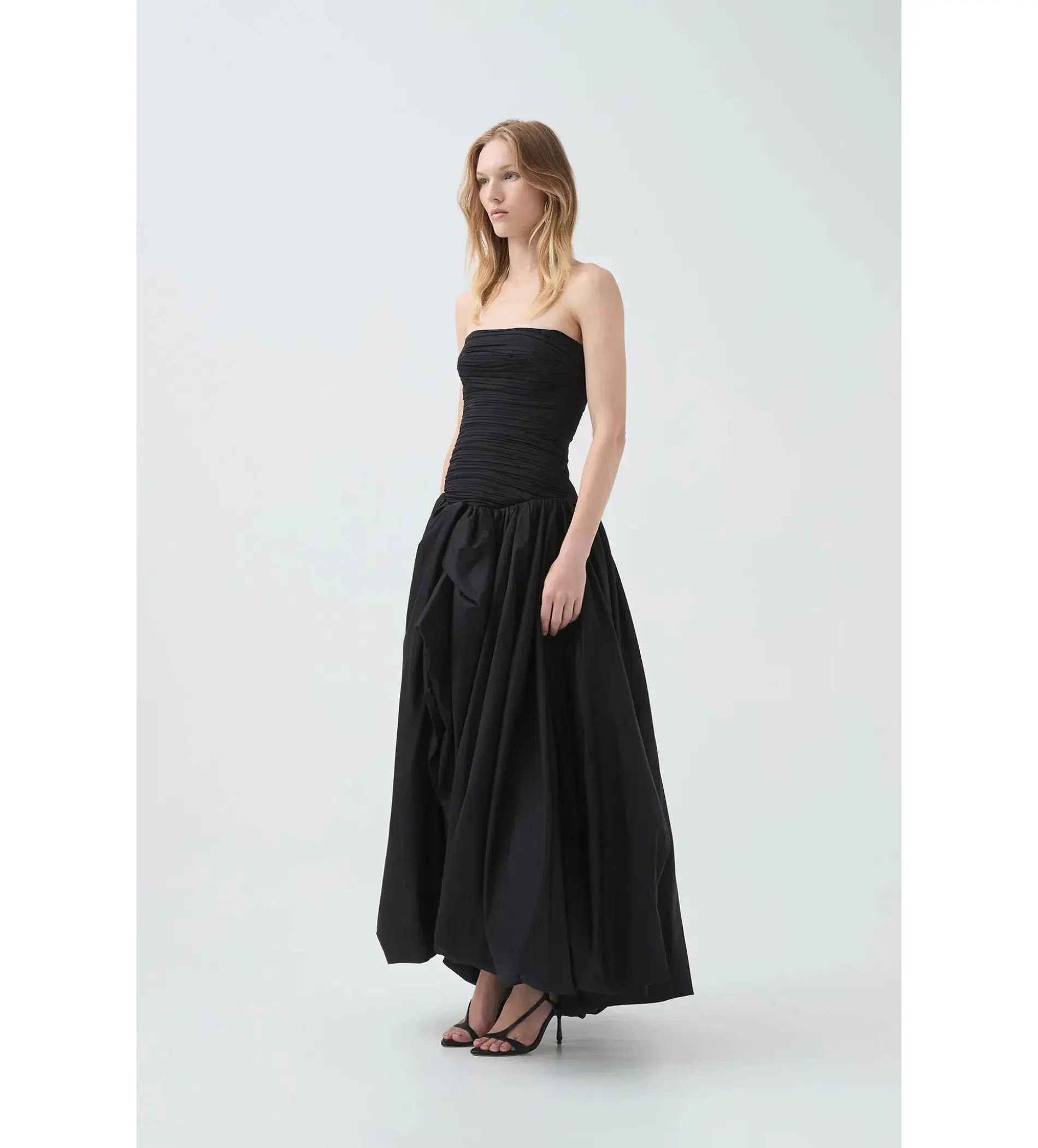 Aje Violette Bubble Hem Maxi Dress Black Size 8 - Image 3