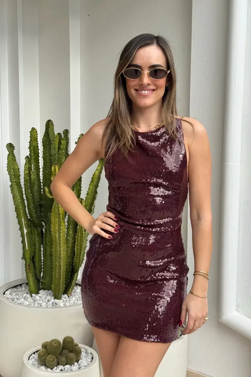 Bec & Bridge Celestia Mini Dress Plum Size 8 - Image 6
