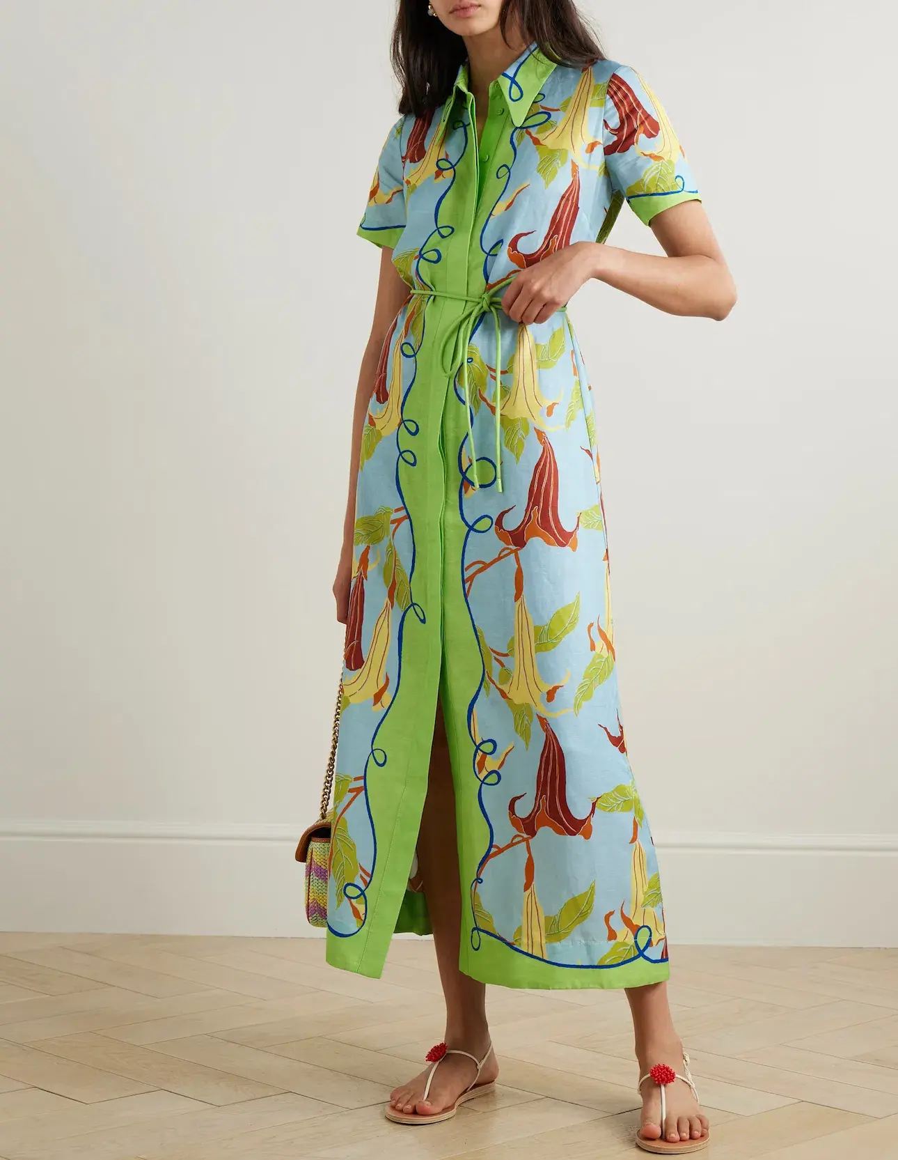 Alemais Rafaela Midi Dress Print Size 14 - Image 1