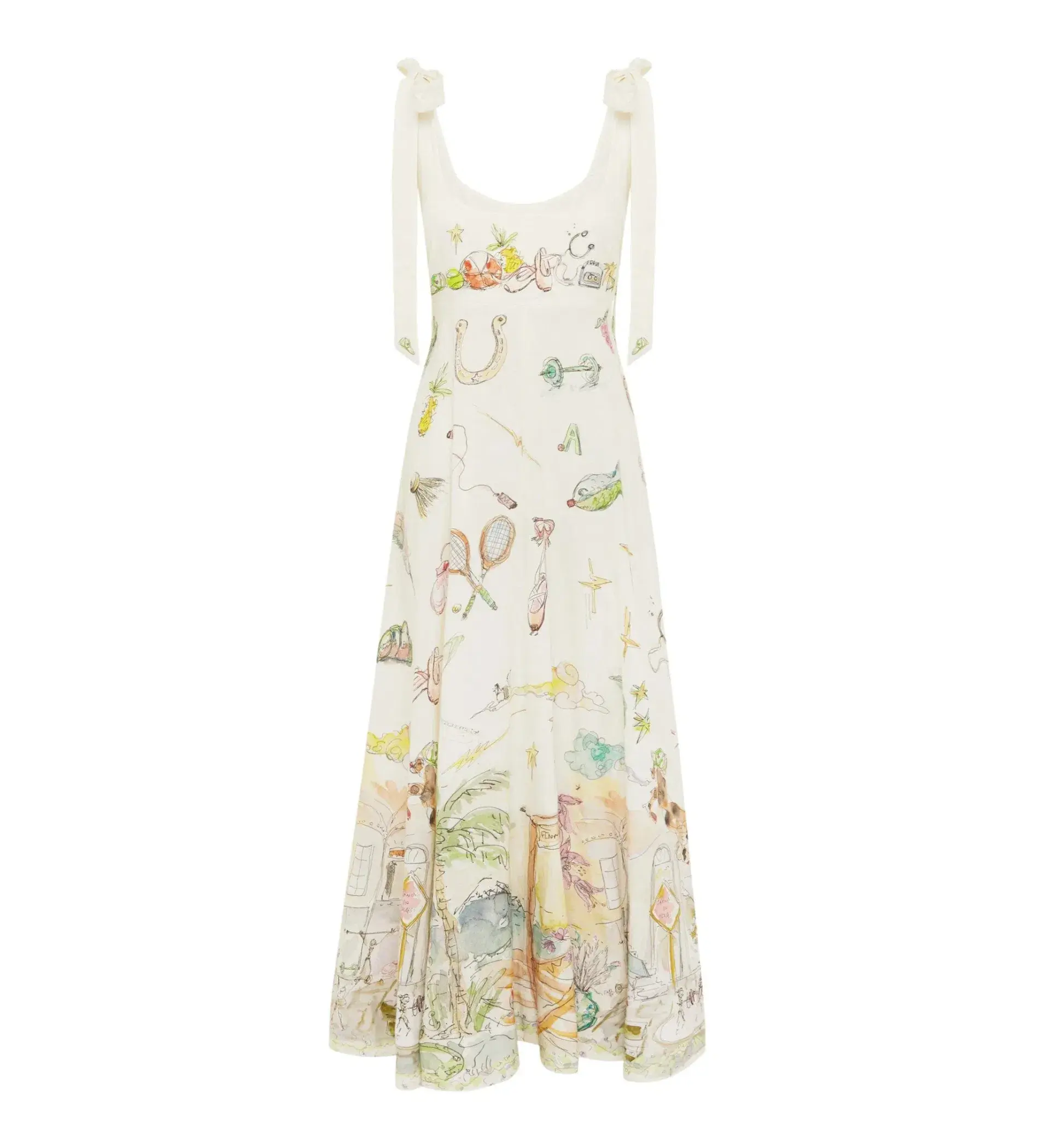 Alemais Anouk Ballet Sundress Multi Size 12 - Image 5