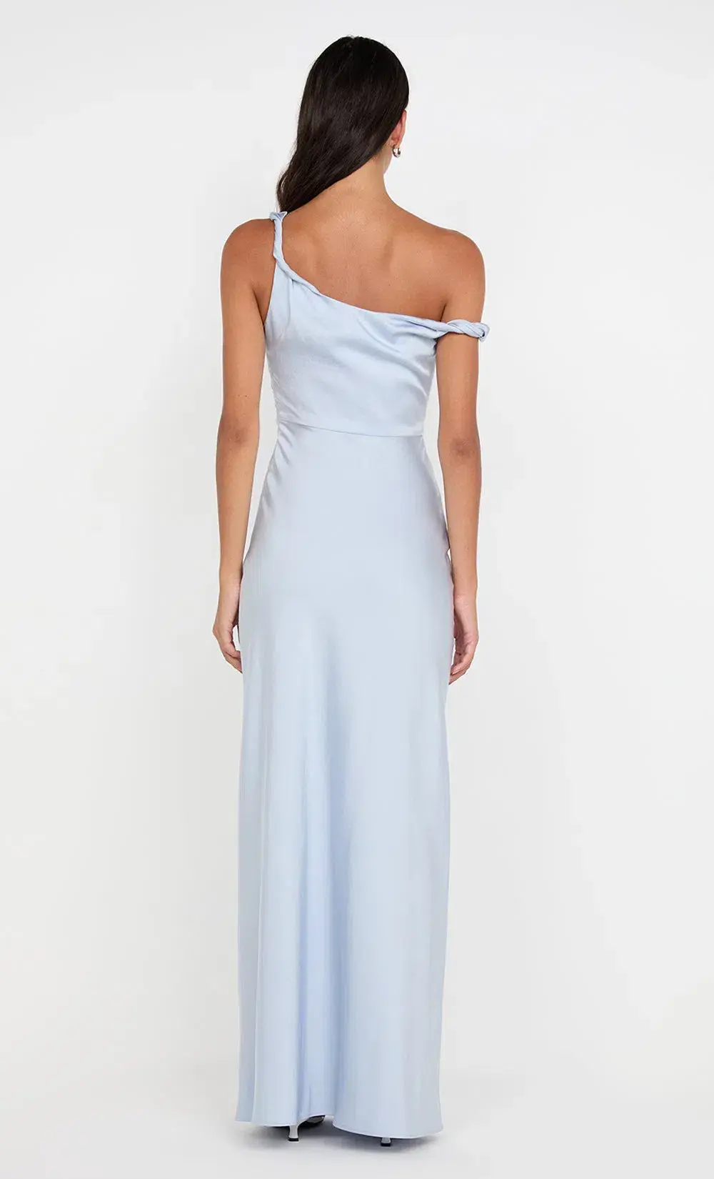 Bec & Bridge Lunetta Twist Strap Dress Dusty Blue Size 8 - Image 4