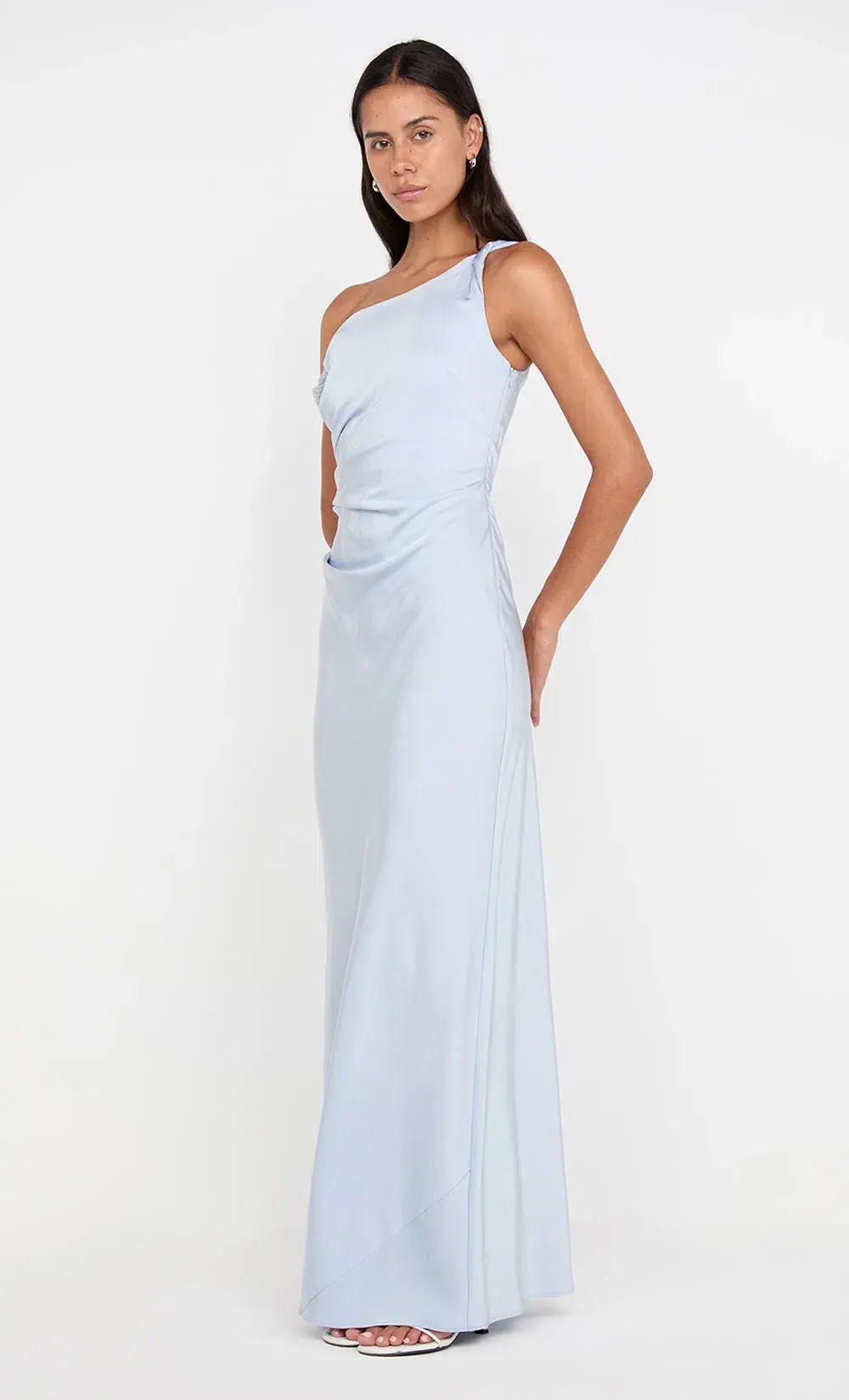 Bec & Bridge Lunetta Twist Strap Dress Dusty Blue Size 10 - Image 2