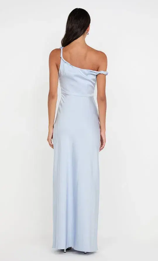 Bec & Bridge Lunetta Twist Strap Dress Dusty Blue Size 12 - Image 4